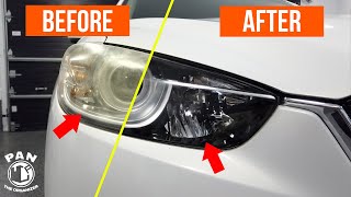 HOW TO RESTORE HEADLIGHTS  QUICK amp EASY NO TOOLS [upl. by Cherish]