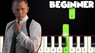 The James Bond Theme  BEGINNER PIANO TUTORIAL  SHEET MUSIC by Betacustic [upl. by Baudoin590]