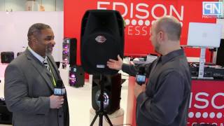 Edison Professional  M2000 Plus Powered PA Speaker  CES 2017  Poc Network [upl. by Lezlie]