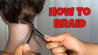 How To Braid For Beginners  3 Strand Braid [upl. by Vasiliki]