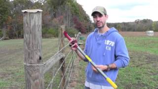 Livestock Fence Bracing and Stretching [upl. by Ymia427]