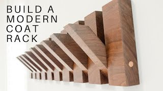 How to build a Modern Coat Rack [upl. by Eladnyl]