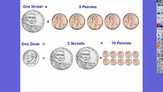 Dimes Nickels and Pennies  Lesson 71 [upl. by Nodgnal969]