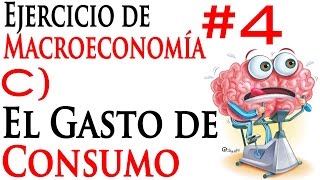 C El Gasto de Consumo  Ejercicio de Macroeconomía 4 [upl. by Odinevneib]