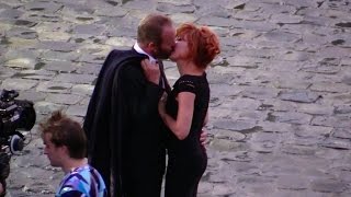 Sting KISSES Mylene Farmer on the set of his latest video clip Stolen Car Duet  Part 1 [upl. by Drofxer625]