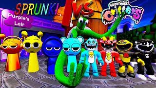 SPRUNKI Vs NIGHTMARE CRITTERS in RAINBOW FRIENDS Chapter 2  ROBLOX [upl. by Ruhtua]