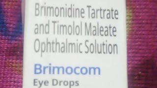 Brimonidine Tartrate and Timolol Maleate Ophthalmic Solution Brimocom Eye Drops Full Information [upl. by Oiliduab3]