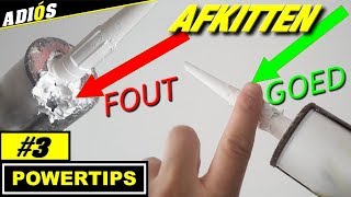 AFKITTEN TIPS  overtollige kit verwijderen  powertips 3 [upl. by Arley]