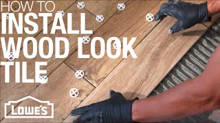 How To Install Wood Look Tile [upl. by Gnap]