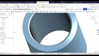 How to Thread in OnShape [upl. by Gabbi]