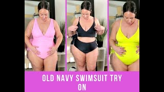 Old Navy Swimsuit tryon Haul  2021 [upl. by Erline]