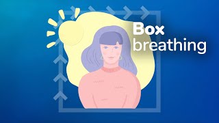 Box breathing relaxation technique how to calm feelings of stress or anxiety [upl. by Pierre212]