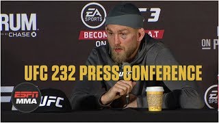 Alexander Gustafsson UFC 232 PostFight Press Conference  ESPN MMA [upl. by Orvie661]