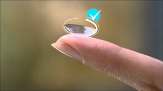 How to Put in Contacts  DAILIES® AquaComfort Plus® Contact Lenses [upl. by Aisul538]