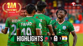 Highlights  Bangladesh vs India  3rd Match  SAFF Championship  2021 [upl. by Attennod]