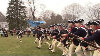 The Old Guard Drill Display in Lexington Patriots Day 2018 [upl. by Yldarb989]