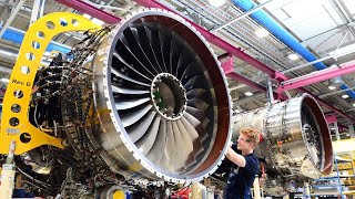 Aircraft turbojet engine production  How build the aero motors [upl. by Otrevire]