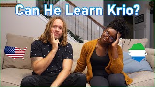 HOW TO SPEAK KRIO Teaching My American Husband to Speak Sierra Leone Krio Language [upl. by Skurnik773]