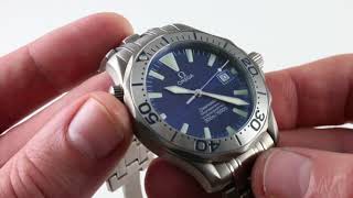 Omega Seamaster 300m 22318000 Luxury Watch Review [upl. by Orravan]