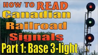 Railroad Signals reading and meanings part 1 The basic three light system [upl. by Maria]