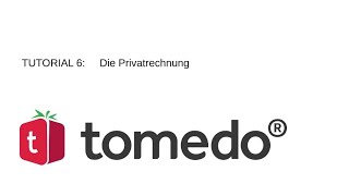 Praxissoftware tomedo Tutorial 6 Die Privatrechnung [upl. by Zullo]