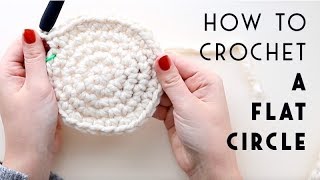 How to Crochet a Flat Circle [upl. by Askari]