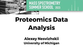 Proteomics Data Analysis [upl. by Caswell]