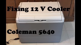 Coleman 12 Volt Cooler  Replacing Fan Motor  Model 5640 [upl. by Sivaj637]