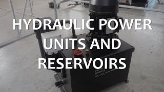 Hydraulic Power Units and Reservoirs Full Lecture [upl. by Adliw]