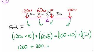 GCSE Physics  Moments worked examples [upl. by Frymire]