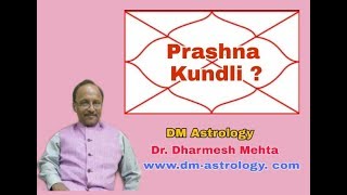 Prasna Kundli an Easy way of interpretation by DrDharmesh Mehta [upl. by Llerot]