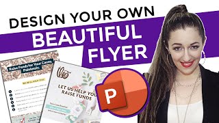 How to Design a Flyer Using Powerpoint Simple amp Professional [upl. by Bushey804]