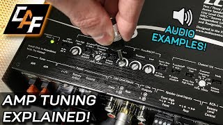 Amplifier Tuning Settings How To  Gain Crossovers Bass Boost [upl. by Eliak375]