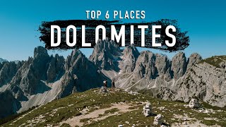 TOP 6 DOLOMITES destinations you MUST visit [upl. by Mitman]