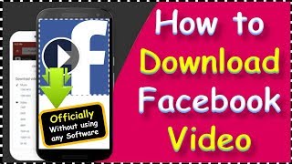 How To Download Facebook Videos using the official method 2022  Facebook video download online [upl. by Akiemaj]