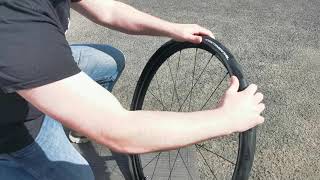 How to fit a Continental GP5000 tubeless tyre without levers [upl. by Tyree945]