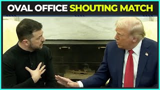 Shouting Match Between Trump Vance amp Zelensky During Oval Office Press Conference [upl. by Pepper]