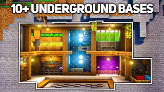 10 Underground Bases for Survival Minecraft 119 [upl. by Leesen]