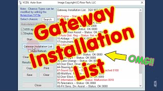 VCDS  Gateway Installation List [upl. by Herring]