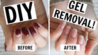 AtHome Gel Manicure Removal  NO FOILS NO DAMAGE [upl. by Bethanne]