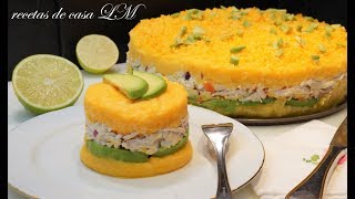 CAUSA RELLENA DE POLLO [upl. by Kcinimod389]