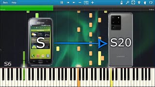 OVER THE HORIZON SAMSUNG RINGTONE HISTORY IN SYNTHESIA Galaxy SS20 [upl. by Aratal]