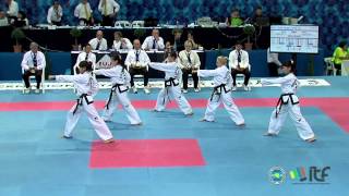 ITF TaekwonDo Team Patterns [upl. by Anelhtak998]