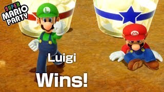 Super Mario Party  Luigi wins by doing absolutely nothing [upl. by Nivak]