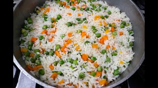 Arroz primavera FÁCIL Y DELICIOSO [upl. by Christyna]