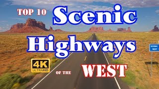 10 Best Scenic HIghways in Western US [upl. by Felix]