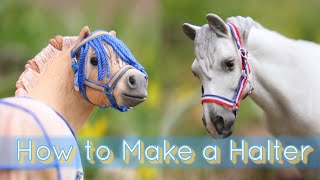 How To Make a Model Horse Halter  Schleich Halter Tutorial [upl. by Chemar342]