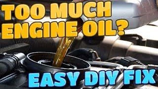 How To Remove Engine Oil if Overfilled EASY DIY FIX [upl. by Krall846]