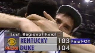 Christian Laettners shot sinks Kentucky in 1992 Elite Eight [upl. by Nazarius]