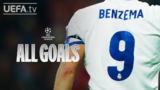 KARIM BENZEMA ALL UCL GOALS [upl. by Rebliw186]